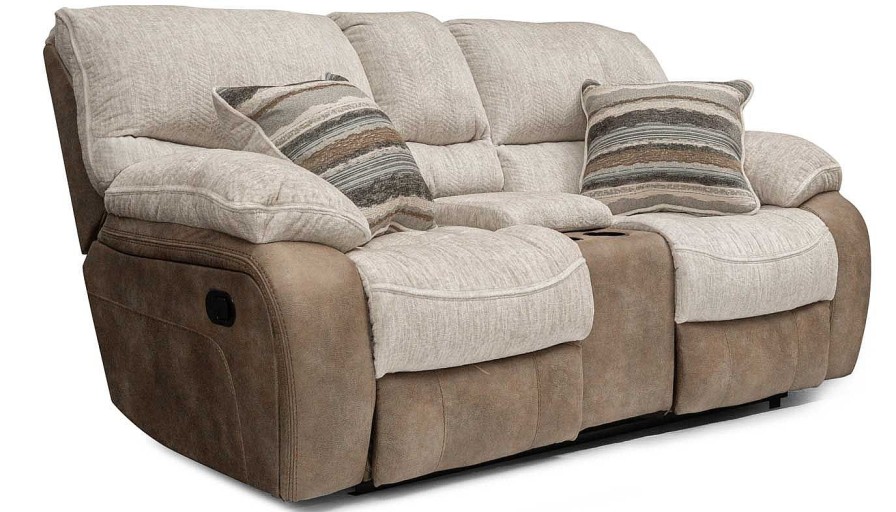 Living Room Dallas Sofa Company Reclining Loveseats | Lonestar Beige Power Loveseat