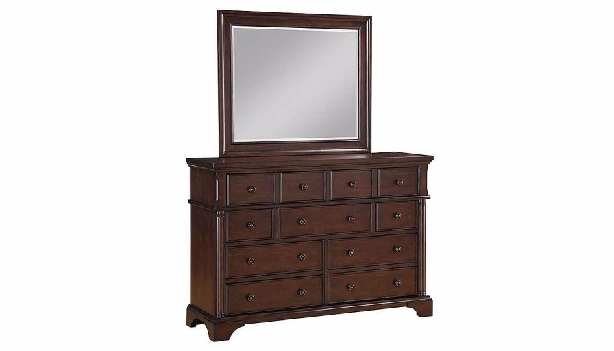 Bedroom JB Home Case Goods Queen Collections | Caira Queen Storage Bed, Dresser, Mirror & Nightstand