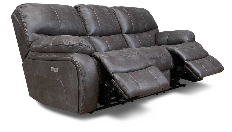 Living Room Dallas Sofa Company Reclining Collections | Lonestar Ii Graphite Power Sofa & Loveseat