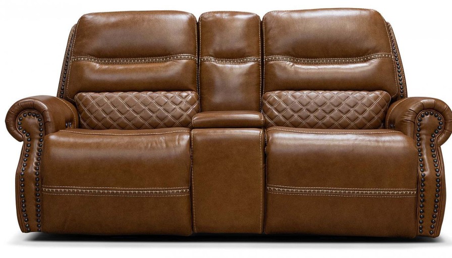 Living Room JB Home Upholstery Reclining Loveseats | Taycan Buckskin Power Loveseat