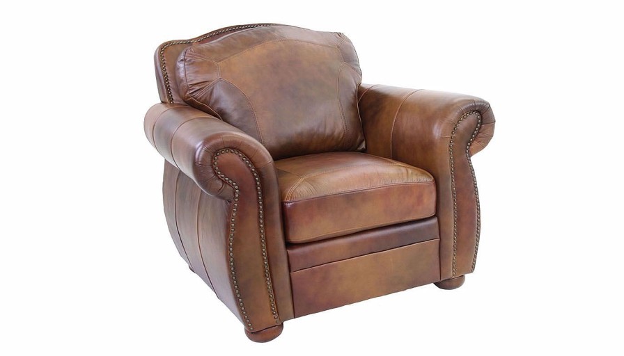 Living Room JB Home Upholstery Leather Chairs | Denver Chair