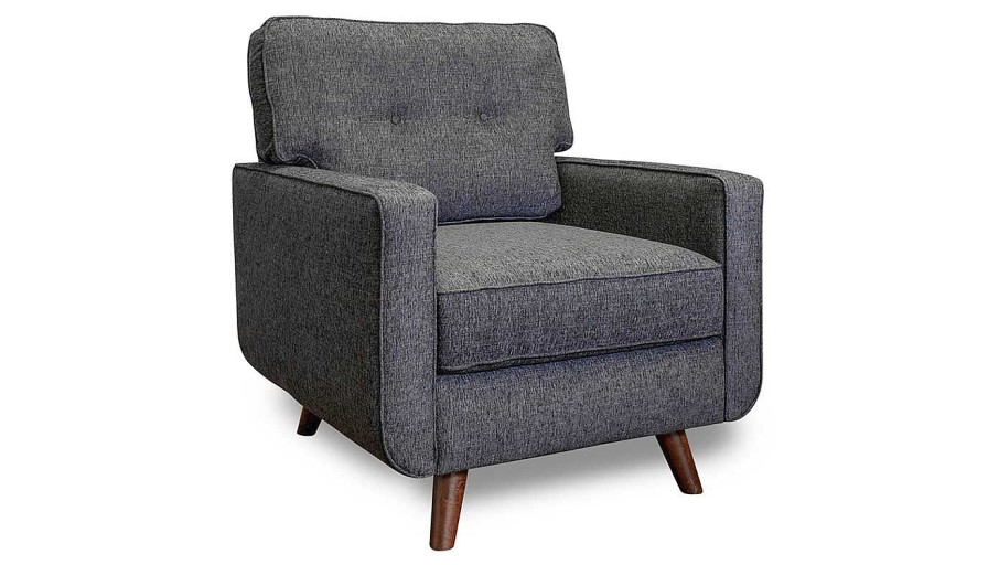 Living Room JB Home Upholstery Upholstered Chairs | Hollywood Graphite Chair