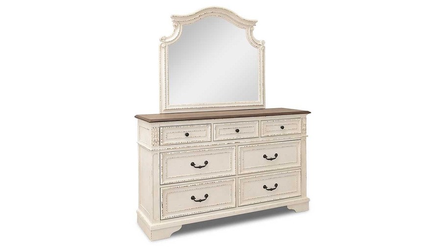 Bedroom JB Home Case Goods King Collections | Annette King Bed, Dresser, Mirror & Nightstand