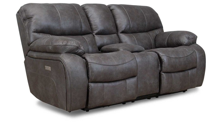 Living Room Dallas Sofa Company Reclining Loveseats | Lonestar Ii Graphite Power Loveseat