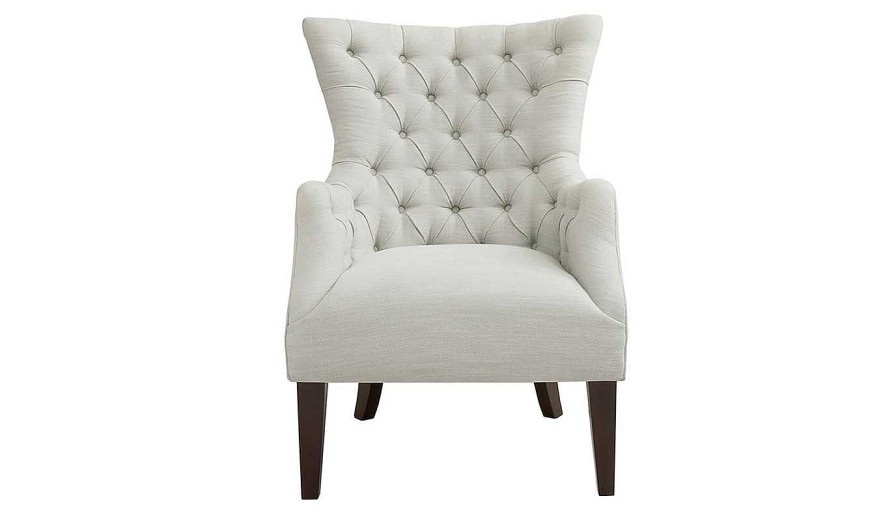 Living Room Olliix Upholstered Chairs | Hannah Button Tufted Wing Chair