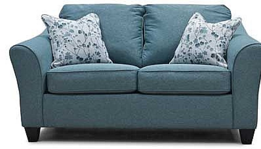 Living Room Dallas Sofa Company Upholstered Loveseats | Denton Seafoam Loveseat