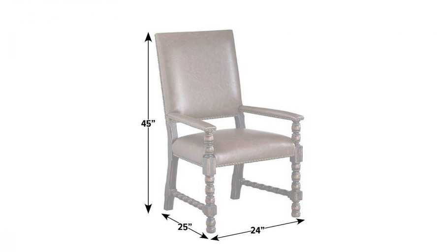 Dining JB Home Case Goods Dining Height Chairs | Cassidy Dining Height Arm Chair