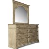 Bedroom Home Zone Furniture King Collections | Florence Driftwood King Bed, Dresser, Mirror & Nightstand