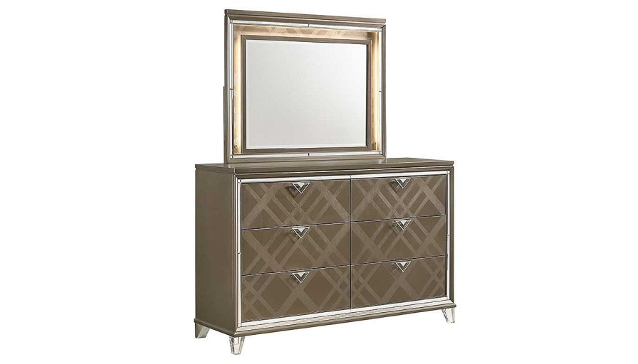 Bedroom JB Home Case Goods King Collections | Kendall King Storage Bed, Dresser, Mirror, & Nightstand