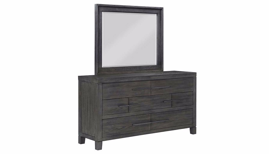 Bedroom JB Home Case Goods King Collections | Accolade King Storage Bed, Dresser, Mirror & Nightstand