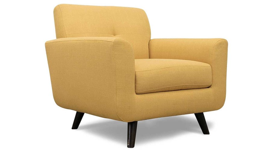 Living Room JB Home Upholstery Upholstered Chairs | Carol Mustard Yellow Chair