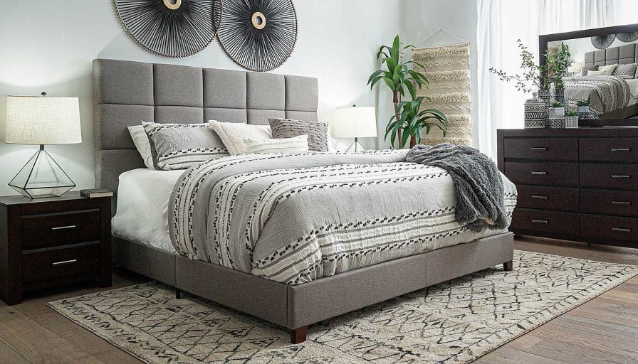 Bedroom Home Zone Furniture King Beds | Dolce Grey King Bed