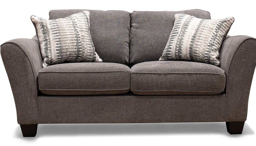 Living Room Dallas Sofa Company Upholstered Loveseats | Argentina Ii Grey Loveseat