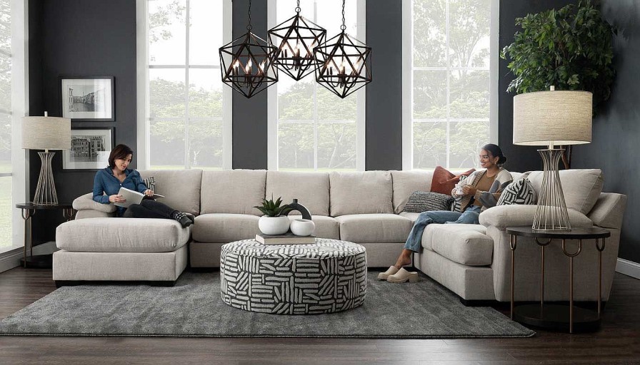 Living Room Dallas Sofa Company Upholstered Collections | Davenport Ii Sectional With Chaise