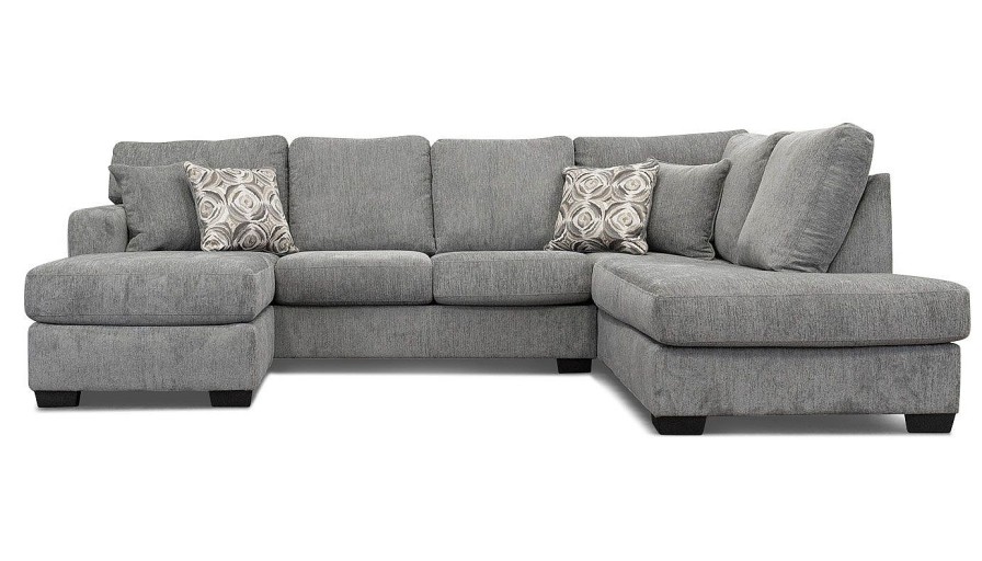 Living Room Dallas Sofa Company Upholstered Collections | Athena Dual Chaise Sectional