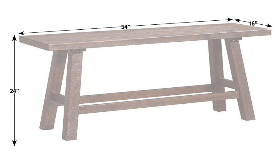 Dining JB Home Case Goods Dining Benches | Dahlia Counter Height Bench