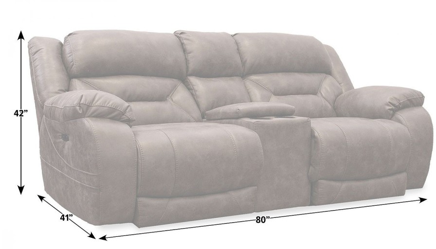 Living Room Dallas Sofa Company Reclining Loveseats | Houston Ii Taupe Power Loveseat