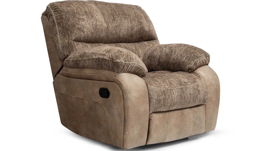 Living Room Dallas Sofa Company Recliners | Lonestar Tan Swivel Recliner