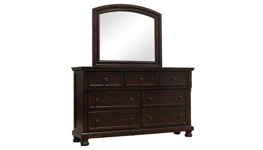 Bedroom JB Home Case Goods Full Collections | Oregon Full Storage Bed, Dresser & Mirror