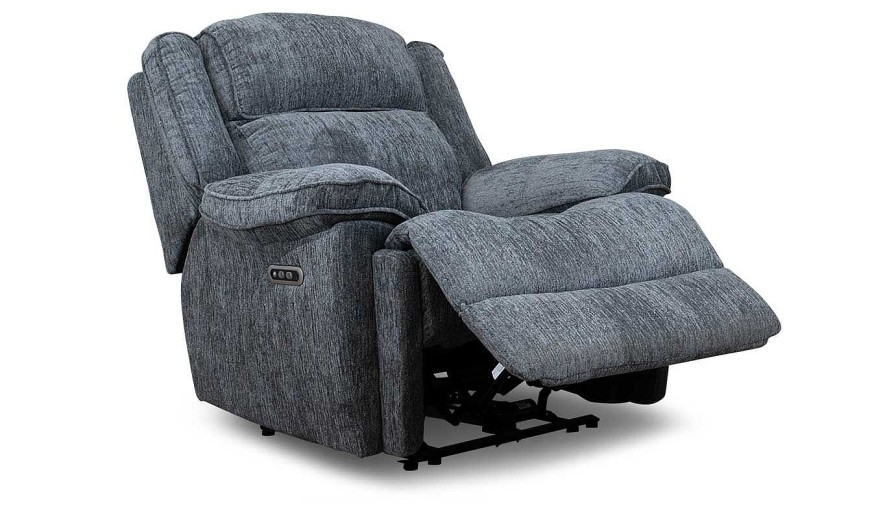 Living Room Dallas Sofa Company Recliners | Lonestar Ii Ebony Power Recliner