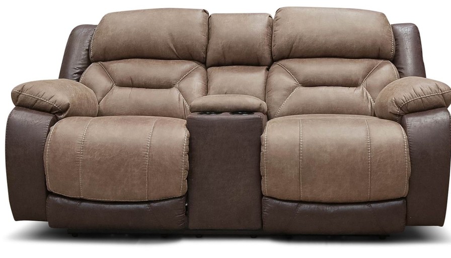 Living Room Dallas Sofa Company Reclining Loveseats | Houston Two-Tone Power Loveseat