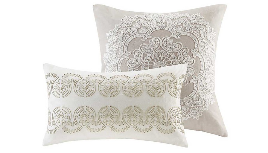 Accents Olliix | Suzanna Taupe Queen Comforter Set