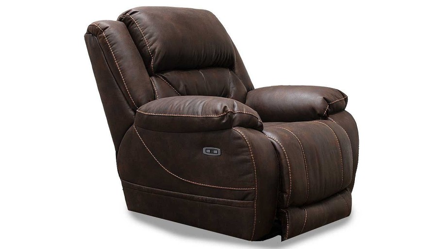 Living Room Dallas Sofa Company Recliners | Houston Chocolate Power Recliner