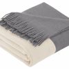 Accents Olliix | Stockholm Faux Cashmere Grey Throw