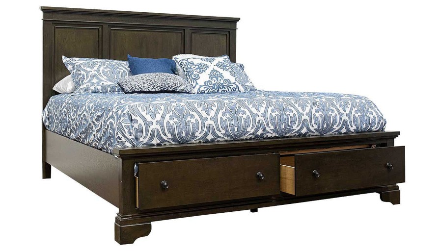 Bedroom JB Home Case Goods Full Collections | Daniel Full Storage Bed, Dresser, Mirror & Nightstand