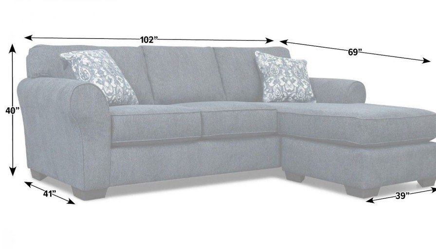 Living Room Dallas Sofa Company Upholstered Collections | Abbott Sofa With Chaise