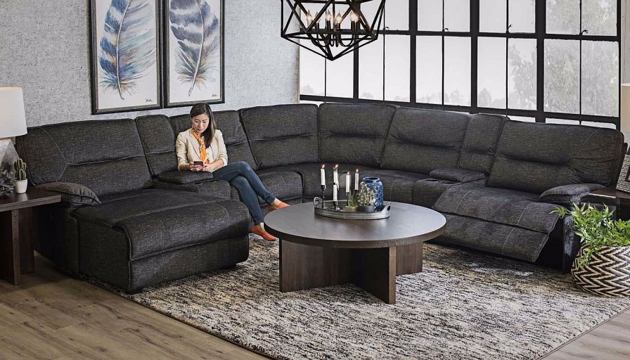 Living Room JB Home Upholstery Reclining Collections | Pacifica 7-Piece Sectional