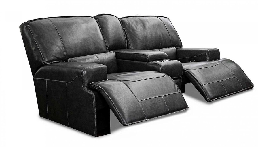 Living Room JB Home Upholstery Leather Loveseats | Ultimate Iv Power Loveseat