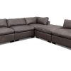 Living Room Dallas Sofa Company Leather Collections | City Limits Leather 4Pc Sectional & Ottoman