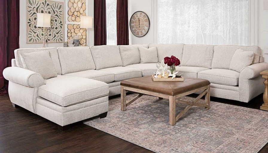 Living Room JB Home Upholstery Upholstered Collections | Pierce 4-Piece Sectional