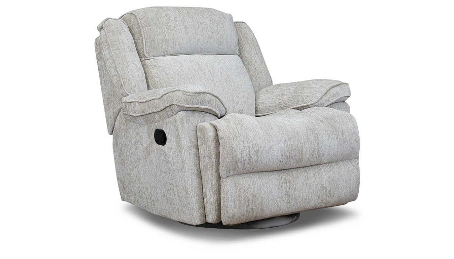 Living Room Dallas Sofa Company Recliners | Lonestar Ii Parchment Swivel Recliner