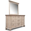 Bedroom Home Zone Furniture Dressers & Mirrors | Bear River White Dresser & Mirror