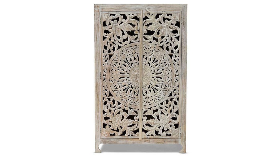 Accents World Piazza | Samantha Carved Cabinet