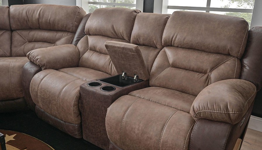 Living Room Dallas Sofa Company Reclining Collections | Houston Two-Tone Power Sectional