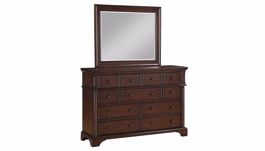 Bedroom JB Home Case Goods King Collections | Caira King Storage Bed, Dresser, Mirror & Nightstand