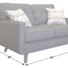 Living Room JB Home Upholstery Upholstered Loveseats | Hollywood Graphite Loveseat