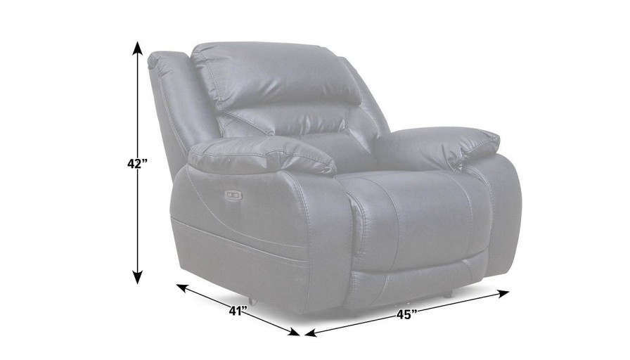 Living Room Dallas Sofa Company Recliners | Houston Navy Power Recliner