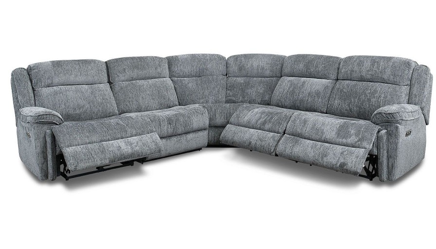 Living Room JB Home Upholstery Modular Sectionals | Easthill Grey 5-Piece Sectional