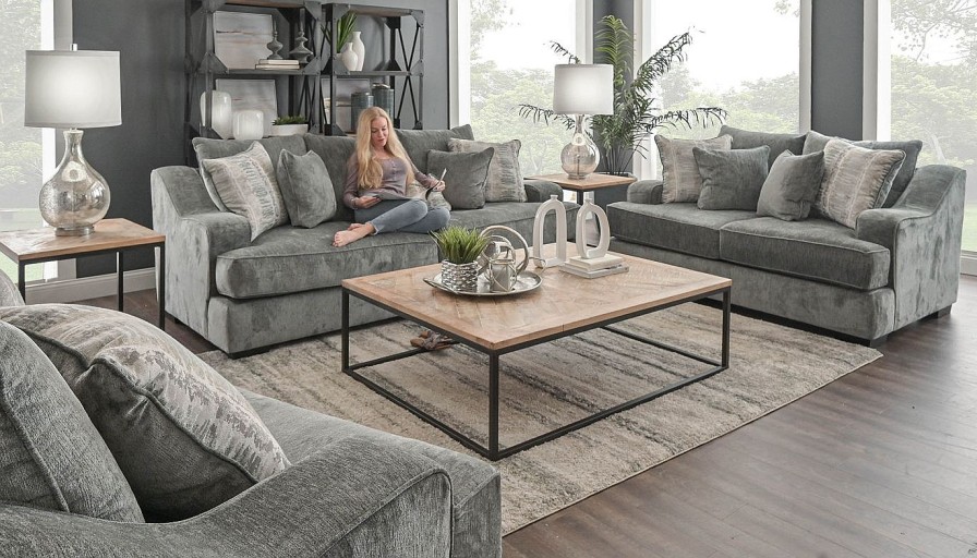 Living Room Dallas Sofa Company Upholstered Collections | Spartan Sage Sofa & Loveseat