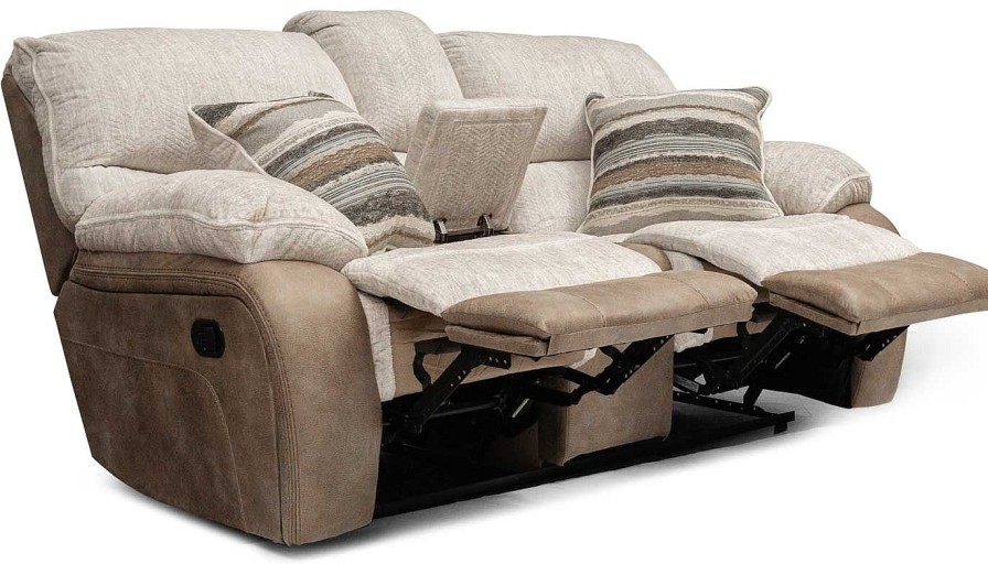 Living Room Dallas Sofa Company Reclining Loveseats | Lonestar Beige Power Loveseat