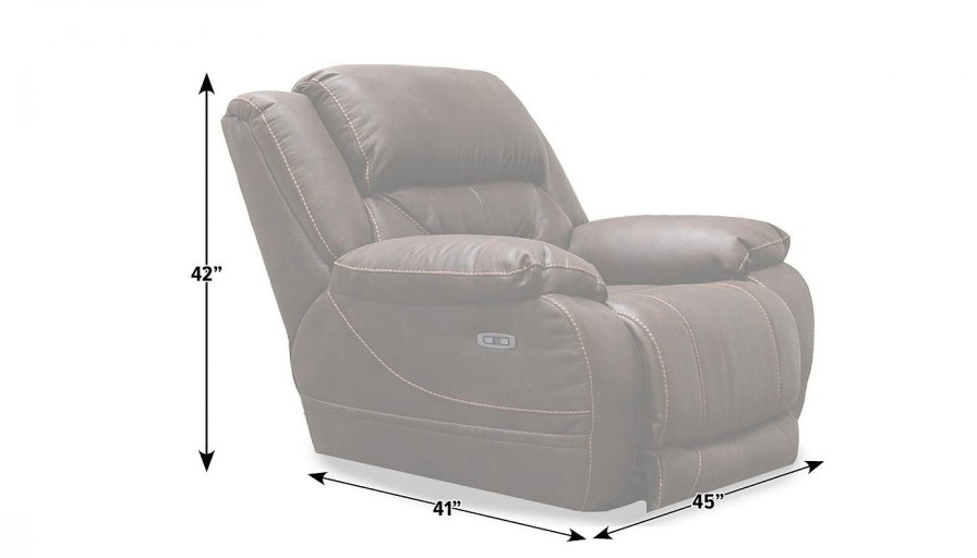 Living Room Dallas Sofa Company Recliners | Houston Chocolate Power Recliner