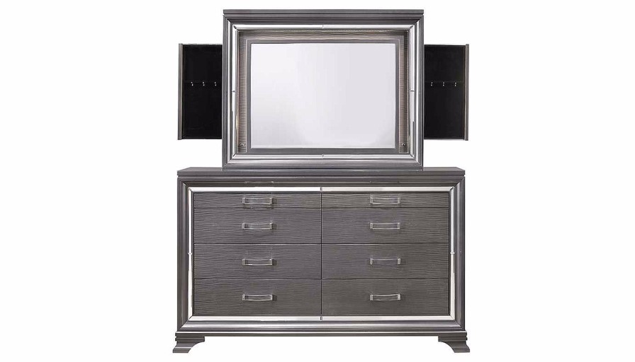 Bedroom JB Home Case Goods Dressers & Mirrors | Monroe Dresser & Mirror