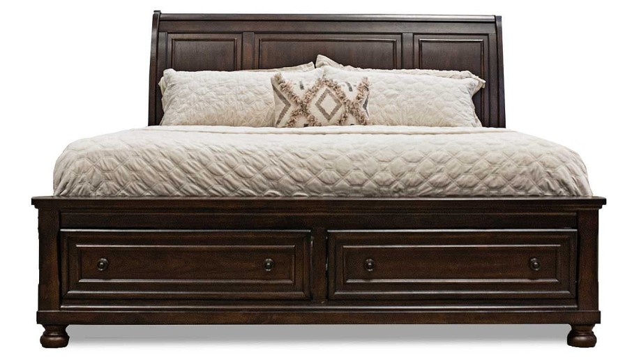 Bedroom JB Home Case Goods Queen Beds | Oregon Queen Storage Bed