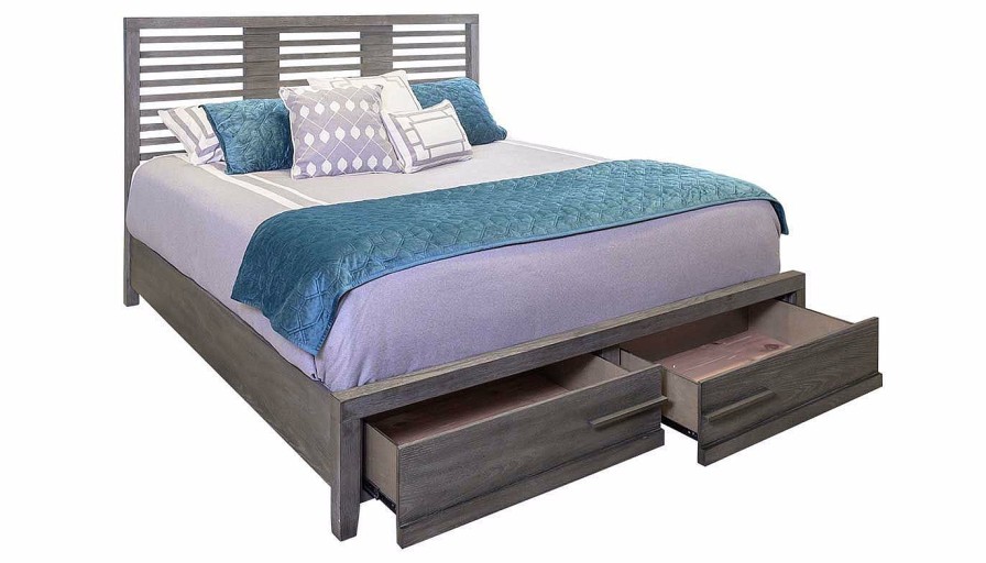 Bedroom JB Home Case Goods Queen Beds | Accolade Queen Storage Bed