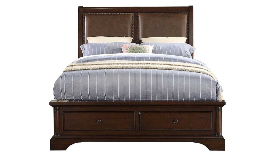 Bedroom JB Home Case Goods Queen Beds | Caira Queen Storage Bed