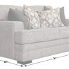 Living Room Dallas Sofa Company Upholstered Loveseats | Calvert Cream Loveseat